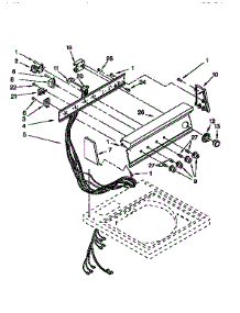 Control Panel parts for Kenmore Washer 110.92591230 (11092591230, 110 92591230) from AppliancePartsPros.com