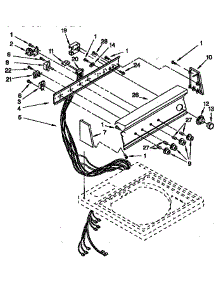 Control Panel Parts parts for Kenmore Washer 110.92591400 (11092591400, 110 92591400) from AppliancePartsPros.com