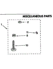 Miscellaneous Parts parts for Kenmore Washer 110.92591410 (11092591410, 110 92591410) from AppliancePartsPros.com