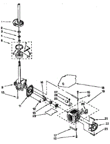Brake,Clutch,Gearcase,Motor And Pump parts for Kenmore Washer 110.92591410 (11092591410, 110 92591410) from AppliancePartsPros.com