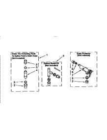 Water System parts for Kenmore Washer 110.92591430 (11092591430, 110 92591430) from AppliancePartsPros.com