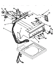 Control Panel Parts parts for Kenmore Washer 110.92593200 (11092593200, 110 92593200) from AppliancePartsPros.com