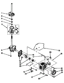 Brake, Clutch, Gearcase, Motor And Pump Parts parts for Kenmore Washer 110.92593200 (11092593200, 110 92593200) from AppliancePartsPros.com