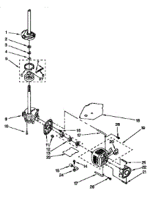 Brake, Clutch, Gearcase, Motor And Pump parts for Kenmore Washer 110.92593210 (11092593210, 110 92593210) from AppliancePartsPros.com