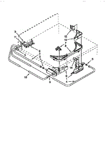 Dispenser parts for Kenmore Washer 110.92593220 (11092593220, 110 92593220) from AppliancePartsPros.com