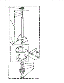 Brake And Drive Tube parts for Kenmore Washer 110.92593220 (11092593220, 110 92593220) from AppliancePartsPros.com