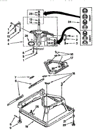 Machine Base parts for Kenmore Washer 110.92595210 (11092595210, 110 92595210) from AppliancePartsPros.com