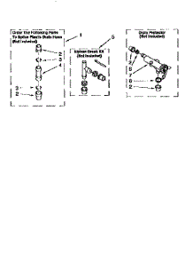 Water System parts for Kenmore Washer 110.92595400 (11092595400, 110 92595400) from AppliancePartsPros.com