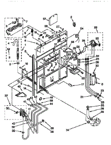 Rear Panel parts for Kenmore Washer 110.92595410 (11092595410, 110 92595410) from AppliancePartsPros.com