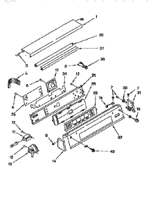 Control Panel parts for Kenmore Washer 110.92595500 (11092595500, 110 92595500) from AppliancePartsPros.com