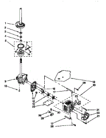 Brake,Clutch,Gearcase,Motor&Pump parts for Kenmore Washer 110.92595510 (11092595510, 110 92595510) from AppliancePartsPros.com