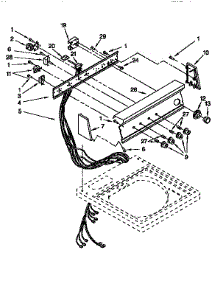 Control Panel parts for Kenmore Washer 110.92596100 (11092596100, 110 92596100) from AppliancePartsPros.com