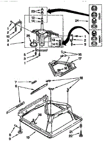 Machine Base parts for Kenmore Washer 110.92596100 (11092596100, 110 92596100) from AppliancePartsPros.com
