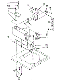 Meter Case Parts parts for Kenmore Washer 110.82405800 (11082405800, 110 82405800) from AppliancePartsPros.com