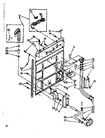 Rear Panel parts for Kenmore Washer 110.82405800 (11082405800, 110 82405800) from AppliancePartsPros.com