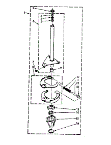 Brake And Drive Tube parts for Kenmore Washer 110.82405800 (11082405800, 110 82405800) from AppliancePartsPros.com