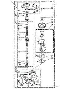 Gearcase Parts parts for Kenmore Washer 110.82405810 (11082405810, 110 82405810) from AppliancePartsPros.com