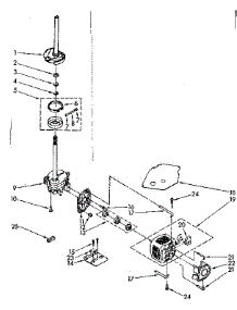 Brake, Clutch, Gearcase, Motor And Pump Parts parts for Kenmore Washer 110.82405820 (11082405820, 110 82405820) from AppliancePartsPros.com