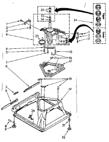 Machine Base Parts parts for Kenmore Washer 110.82405820 (11082405820, 110 82405820) from AppliancePartsPros.com
