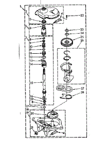 Gearcase Parts parts for Kenmore Washer 110.82405820 (11082405820, 110 82405820) from AppliancePartsPros.com