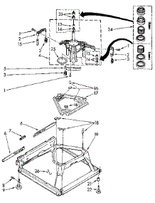 Machine Base parts for Kenmore Washer 110.82405830 (11082405830, 110 82405830) from AppliancePartsPros.com