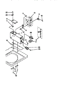 Meter Case parts for Kenmore Washer 110.82405840 (11082405840, 110 82405840) from AppliancePartsPros.com