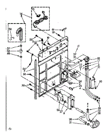 Rear Panel Parts parts for Kenmore Washer 110.82407100 (11082407100, 110 82407100) from AppliancePartsPros.com