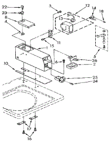 Meter Case parts for Kenmore Washer 110.82407130 (11082407130, 110 82407130) from AppliancePartsPros.com
