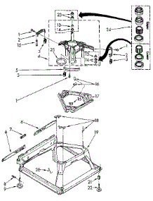 Machine Base parts for Kenmore Washer 110.82407130 (11082407130, 110 82407130) from AppliancePartsPros.com