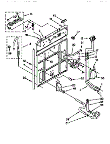 Rear Panel parts for Kenmore Washer 110.82407140 (11082407140, 110 82407140) from AppliancePartsPros.com