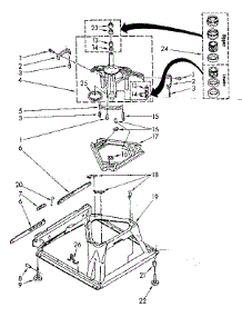 Machine Base Parts parts for Kenmore Washer 110.82407810 (11082407810, 110 82407810) from AppliancePartsPros.com
