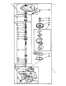 Gearcase Parts parts for Kenmore Washer 110.82407810 (11082407810, 110 82407810) from AppliancePartsPros.com