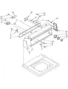 Console Panel parts for Kenmore Washer 110.82427120 (11082427120, 110 82427120) from AppliancePartsPros.com