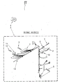 Wiring Harness parts for Kenmore Washer 110.82427120 (11082427120, 110 82427120) from AppliancePartsPros.com