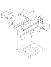 Console Panel parts for Kenmore Washer 110.82427130 (11082427130, 110 82427130) from AppliancePartsPros.com