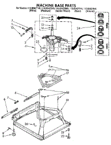 Machine Base parts for Kenmore Washer 110.82427140 (11082427140, 110 82427140) from AppliancePartsPros.com