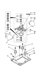 Machine Base parts for Kenmore Washer Dryer Combo 110.88732792 (11088732792, 110 88732792) from AppliancePartsPros.com