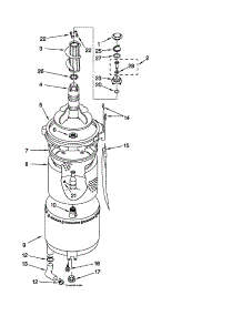Tub And Basket parts for Kenmore Washer Dryer Combo 110.88732792 (11088732792, 110 88732792) from AppliancePartsPros.com
