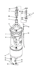 Tub And Basket parts for Kenmore Washer Dryer Combo 110.88732793 (11088732793, 110 88732793) from AppliancePartsPros.com