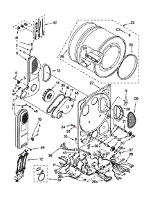 Dryer Bulkhead parts for Kenmore Washer Dryer Combo 110.88732793 (11088732793, 110 88732793) from AppliancePartsPros.com