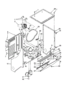 Dryer Cabinet And Motor parts for Kenmore Washer Dryer Combo 110.88732793 (11088732793, 110 88732793) from AppliancePartsPros.com