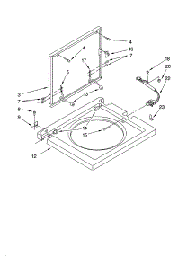Washer Top And Lid Parts parts for Kenmore Washer Dryer Combo 110.88732794 (11088732794, 110 88732794) from AppliancePartsPros.com