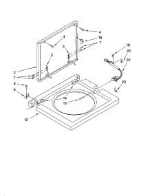 Washer Top And Lid Parts parts for Kenmore Washer Dryer Combo 110.88732796 (11088732796, 110 88732796) from AppliancePartsPros.com