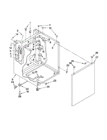 Washer Cabinet Parts parts for Kenmore Washer Dryer Combo 110.88732798 (11088732798, 110 88732798) from AppliancePartsPros.com