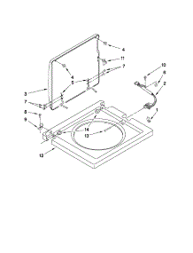Washer Top And Lid Parts parts for Kenmore Washer Dryer Combo 110.88732799 (11088732799, 110 88732799) from AppliancePartsPros.com