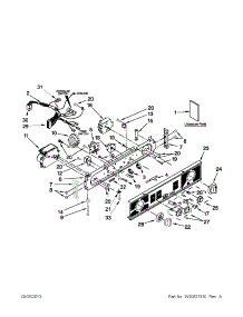 Washer / Dryer Control Panel Parts parts for Kenmore Washer Dryer Combo 110.8873279A (1108873279A, 110 8873279A) from AppliancePartsPros.com