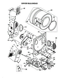 Dryer Bulkhead parts for Kenmore Washer Dryer Combo 110.88752791 (11088752791, 110 88752791) from AppliancePartsPros.com