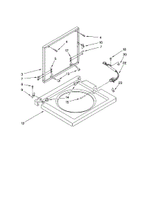 Washer Top And Lid parts for Kenmore Washer Dryer Combo 110.88752792 (11088752792, 110 88752792) from AppliancePartsPros.com