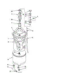 Tub And Basket parts for Kenmore Washer Dryer Combo 110.88752792 (11088752792, 110 88752792) from AppliancePartsPros.com