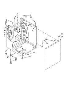 Washer Cabinet Parts parts for Kenmore Washer Dryer Combo 110.88752794 (11088752794, 110 88752794) from AppliancePartsPros.com